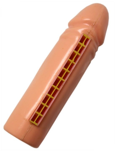 Губная гармошка Шалун в форме пениса - фото, цены