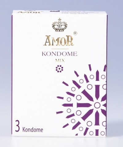 Микс-набор презервативов Amor Mix - 3 шт. - фото, цены