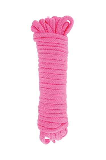 Розовая веревка для связывания Sweet Caress Rope - 10 метров - фото, цены
