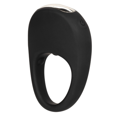 Черное эрекционное виброкольцо Silicone Rechargeable Pleasure Ring - фото, цены
