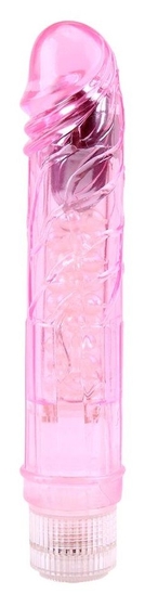 Розовый вибратор Glitters Boy - 26,5 см. - фото, цены