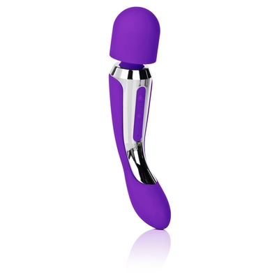 Фиолетовый вибромассажер Body Wand Massager - 22,25 см. - фото, цены