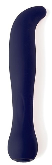 Темно-синий перезаряжаемый G-вибратор Baelli - 12 см. - фото, цены
