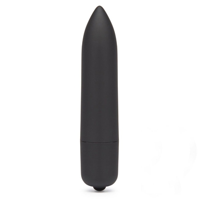 Черная вибропуля X-Basic Long Bullet 10 speeds - 9 см. - фото, цены
