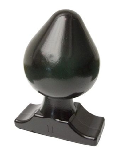 Чёрная анальная пробка All Black Gijs Butt Plug - 19 см. - фото, цены