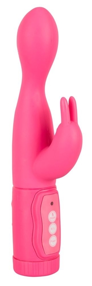 Розовый вибромассажёр High Speed Twister с ротацией головки - 21,5 см. - фото, цены