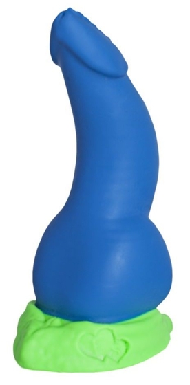 Синий фаллоимитатор Дракон Эглан Mini - 17 см. - фото, цены