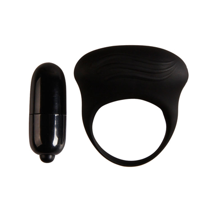 Черное вибрирующее эрекционное кольцо - фото, цены