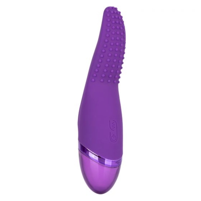 Фиолетовый вибромассажер Aura Tickler с шишечками - 17,25 см. - фото, цены