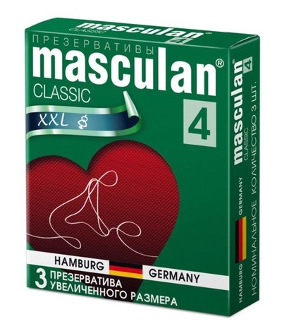 Презервативы Masculan Classic 4 Xxl увеличенного размера - 3 шт. - фото, цены