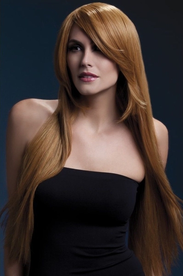 Рыжеватый парик с косой чёлкой Amber - фото, цены
