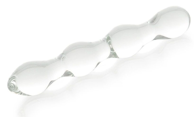 Стеклянный прозрачный фаллоимитатор - 18 см. - фото, цены