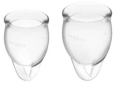 Набор прозрачных менструальных чаш Feel confident Menstrual Cup - фото, цены