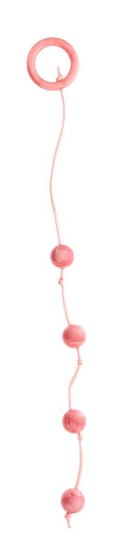 Розовые перламутровые анальные шарики - фото, цены