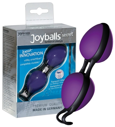 Фиолетовые вагинальные шарики Joyballs secret - фото, цены