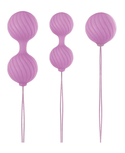 Набор розовых вагинальных шариков Luxe O Weighted Kegel Balls - фото, цены