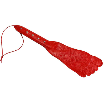 Красная хлопалка в форме ступни - 34,5 см. - фото, цены