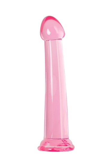 Розовый нереалистичный фаллоимитатор Jelly Dildo L - 20 см. - фото, цены