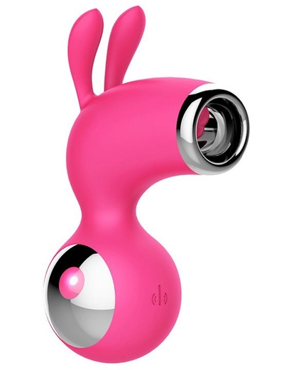 Розовый клиторальный стимулятор с ушками Claire - фото, цены