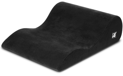 Чёрная вельветовая подушка для секса Liberator Hipster - фото, цены