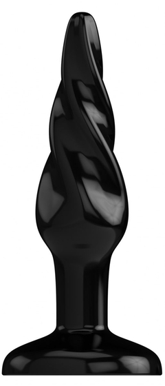 Черная витая анальная пробка Rounded 5 Inch - 12,7 см. - фото, цены