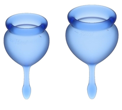 Набор синих менструальных чаш Feel good Menstrual Cup - фото, цены