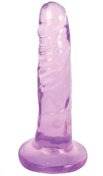 Фиолетовый фаллоимитатор Slim Stick Dildo - 15,2 см. - фото, цены