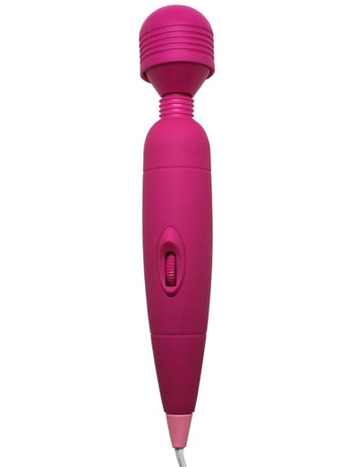 Розовый жезловый вибратор - 25,5 см. - фото, цены