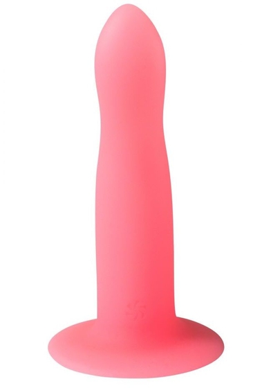 Розовый, светящийся в темноте стимулятор Light Keeper - 13,3 см. - фото, цены
