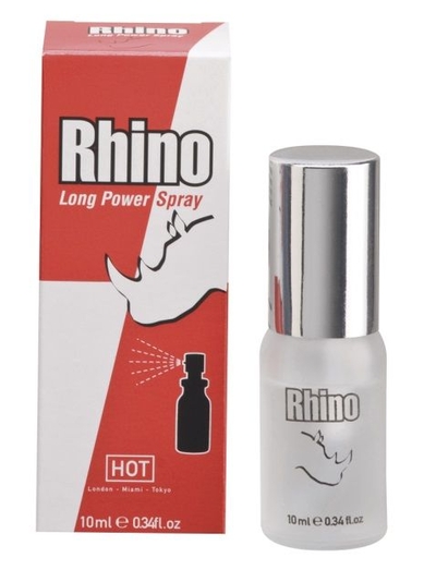 Пролонгирующий спрей для мужчин Rhino - 10 мл. - фото, цены
