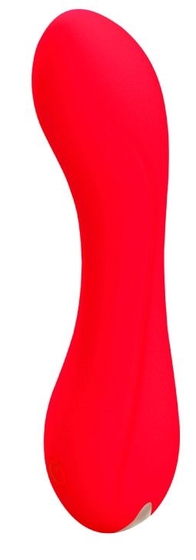 Красный мини-вибратор Skadi - 11,7 см. - фото, цены
