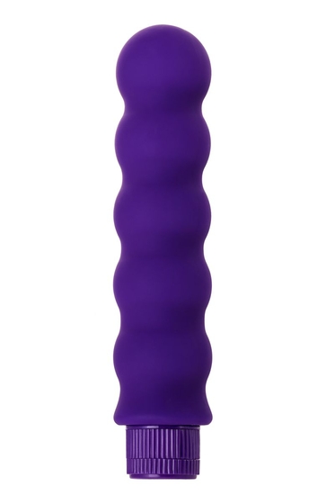 Фиолетовый фигурный вибратор - 17 см. - фото, цены