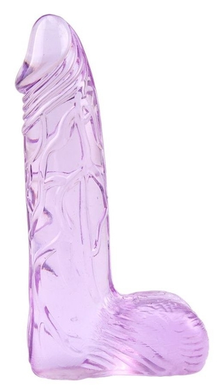 Фиолетовый фаллоимитатор Ding Dong 6 - 15,2 см. - фото, цены