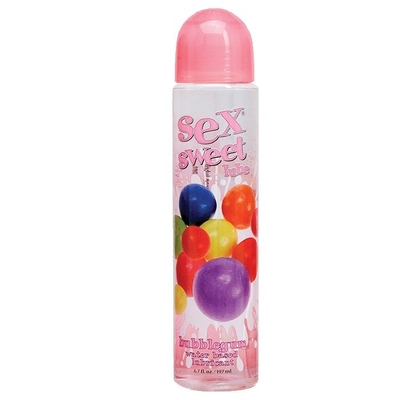 Вкусовой лубрикант Sex Sweet Lube Bubble Gum с ароматом жевачки - 197 мл. - фото, цены