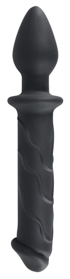 Черный двусторонний стимулятор Dildo Plug - 22,8 см. - фото, цены