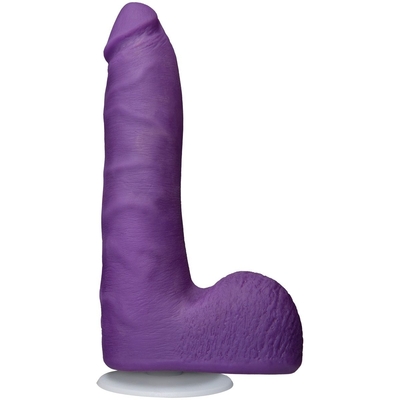 Фиолетовый фаллоимитатор на присоске Revolution 7 Slim Realistic W/Balls - 17,78 см. - фото, цены