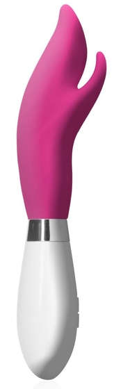Розовый перезаряжаемый вибратор-кролик Athos - 22 см. - фото, цены