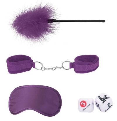 Фиолетовый игровой набор Introductory Bondage Kit №2 - фото, цены