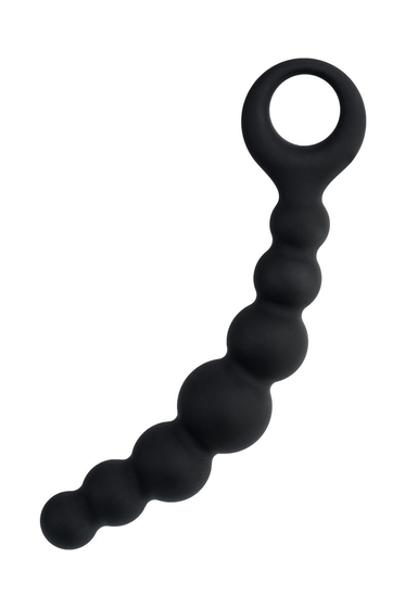 Черная анальная цепочка Carina - 19 см. - фото, цены