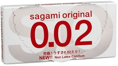 Ультратонкие презервативы Sagami Original 0.02 - 2 шт. - фото, цены