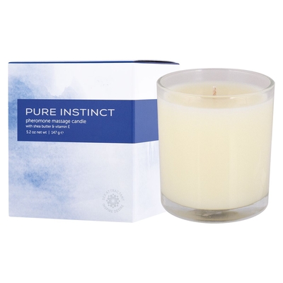 Свеча для массажа с феромонами Pure Instinct True Blue - 147 гр. - фото, цены