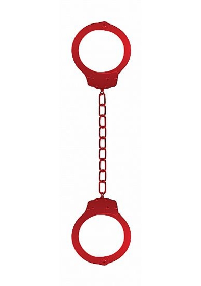 Металлические красные оковы Pleasure Legcuffs - фото, цены