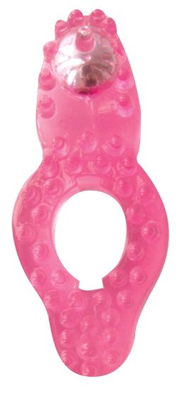 Розовое эрекционное кольцо Super Stretchy Cockring - фото, цены