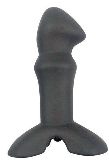 Черный фантазийный вибростимулятор Sex Expert с ограничителем - 9,2 см. - фото, цены