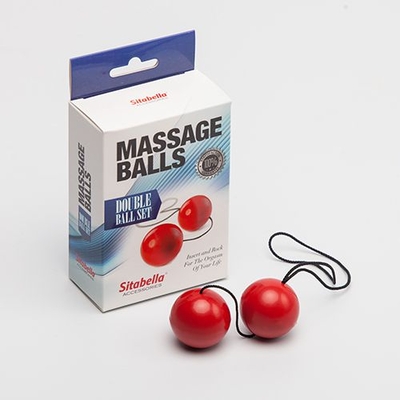 Красные массажные вагинальные шарики - фото, цены
