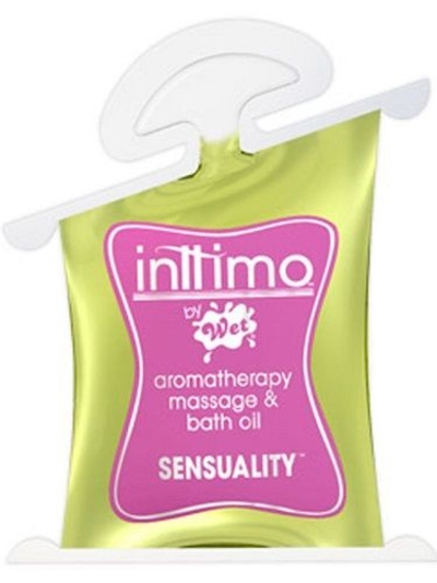 Масло для массажа Inttimo Sensuality с ароматом иланг-иланга и туберозы - 10 мл. - фото, цены