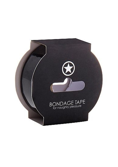 Черная лента Non Sticky Bondage Tape - 17,5 м. - фото, цены