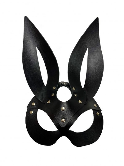 Черная кожаная маска зайки Miss Bunny - фото, цены