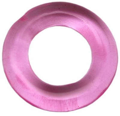 Розовое гладкое эрекционное кольцо - фото, цены