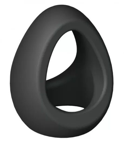 Черное фигурное эрекционное кольцо Flux Ring - фото, цены